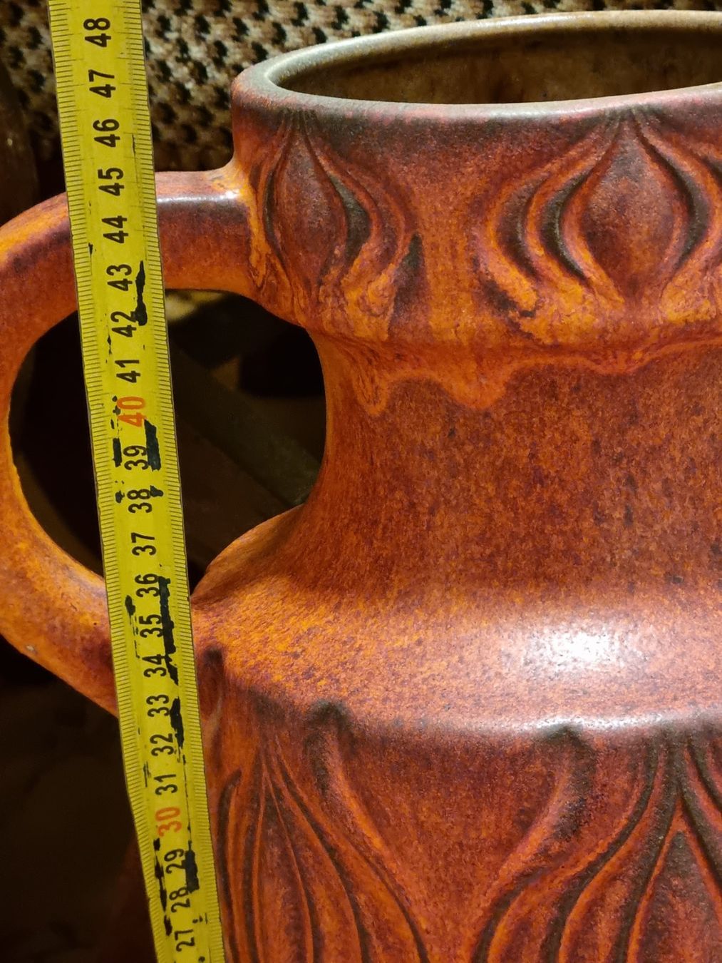 Vasi & Recipienti: Grosse Scheurich Fat Lava Bodenvase 70er – Usato da Scharnachtal venduto da devin03 4