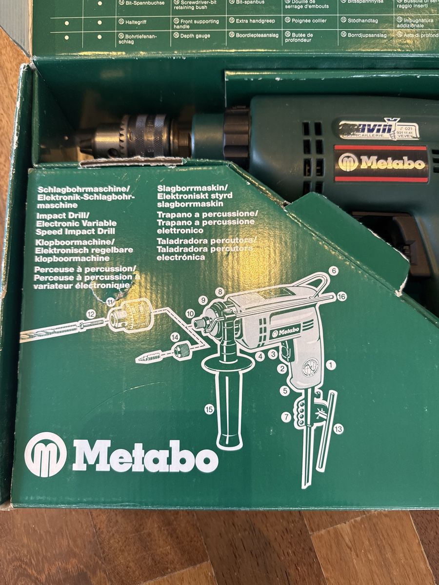 Metabo Trapani: Perceuse à percussion Metabo Sb 505 R+L – Usato da Montreux venduto da kingfisherbeach 2