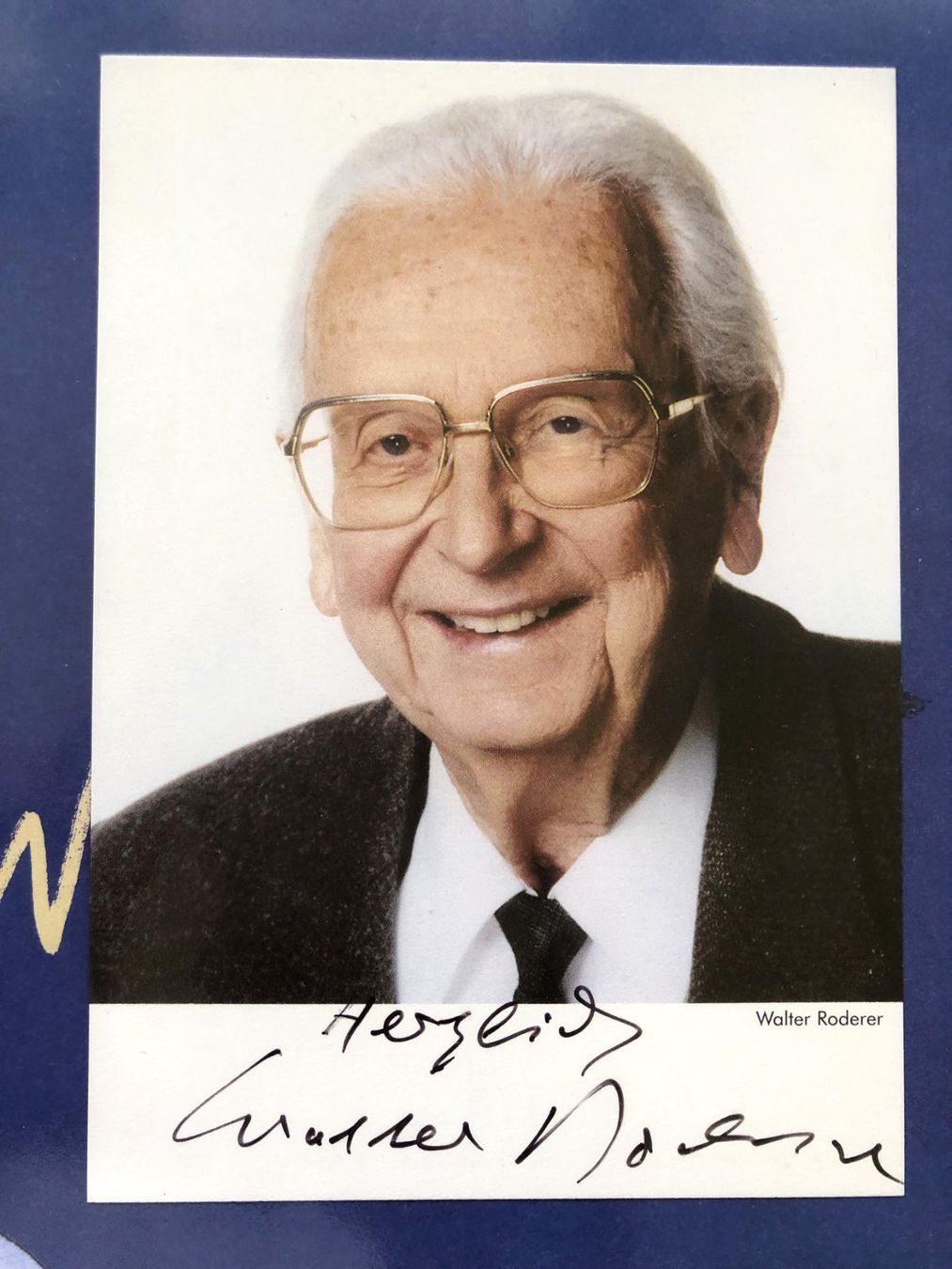 Autografi: Walter Roderer - Orig.Autogramm mit Plakat von Nico – Usato da Schaffhausen venduto da durruti 3