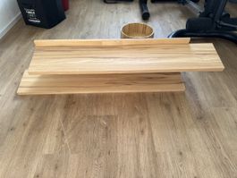 Étagère murale bois clair 120 cm – robuste – très bon état