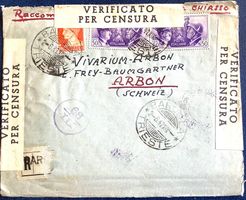 1941 Italien Zensurbrief -A.Hitler Mussolini Trieste -Arbon