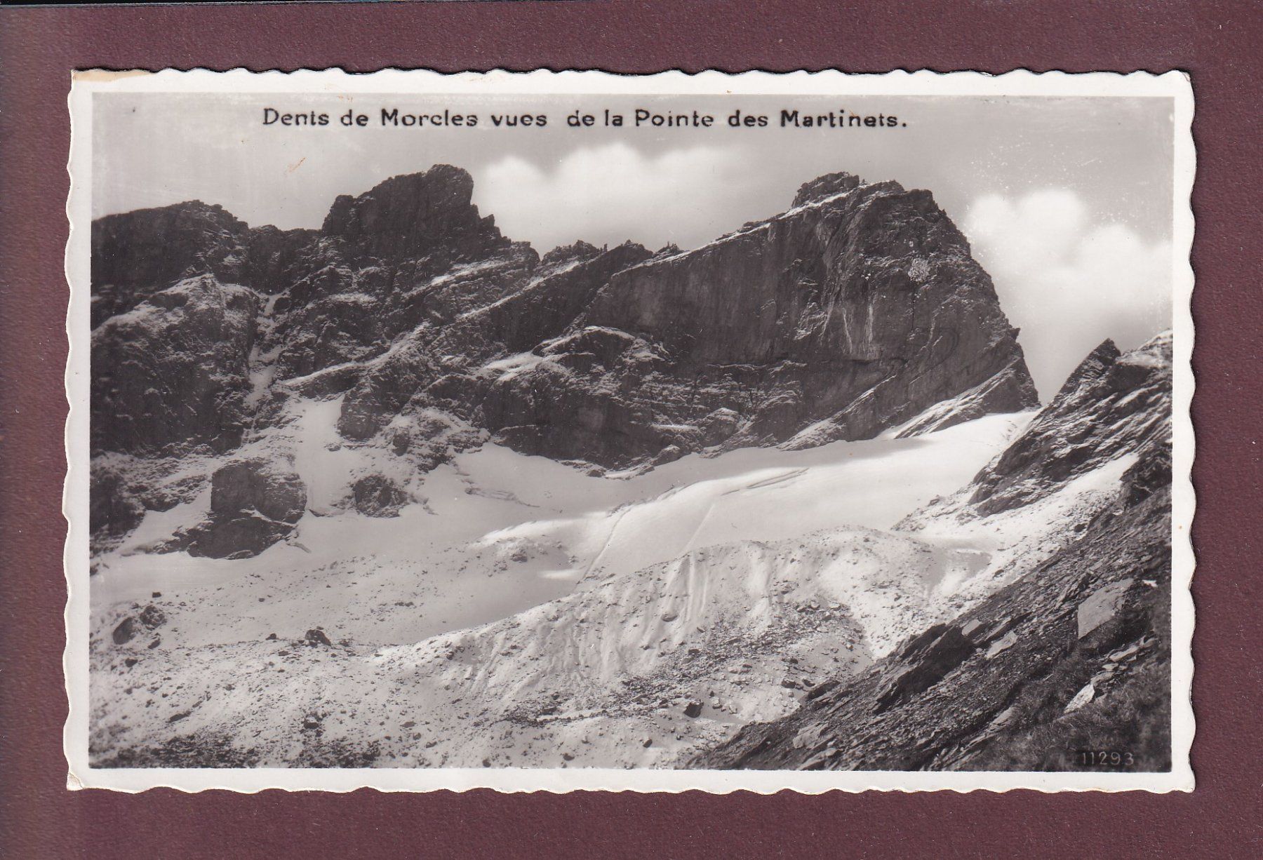 Cartoline postali: DENTS DE MORCLES vues de la Pointe des Martinets – Usato da Pully venduto da nicecards