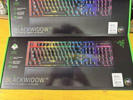 2× Razer BlackWidow V3 Gaming Tastatur