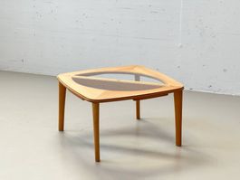 Couchtisch mit ausziehbaren Glasplatten, 1990er Jahre