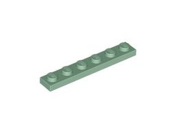 LEGO - 25x Sand Green Plate 1x6 - 3666 - NEW