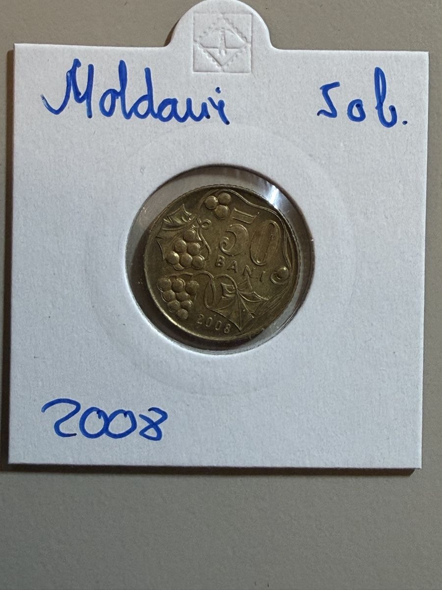 Tutti le monete: Moldavie - 50 bani - 2008 – Usato da Payerne venduto da Mike1682