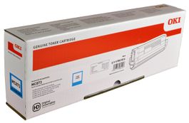 Original Oki MC873, Oki MC883 cyan Toner, 45862816