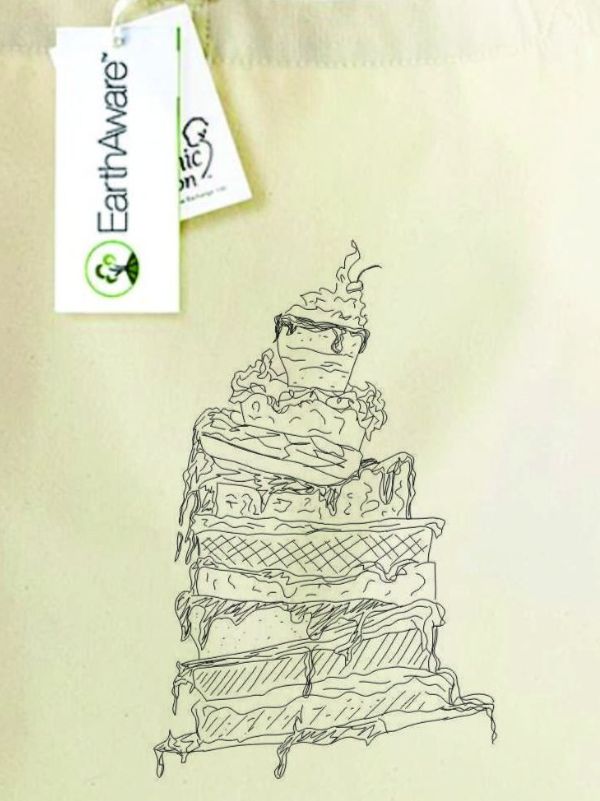 Borse: Sketches Collection Canvas Tasche - Torte – Nuovo e nell'imballaggio originale da Münchenbuchsee venduto da Monali 1