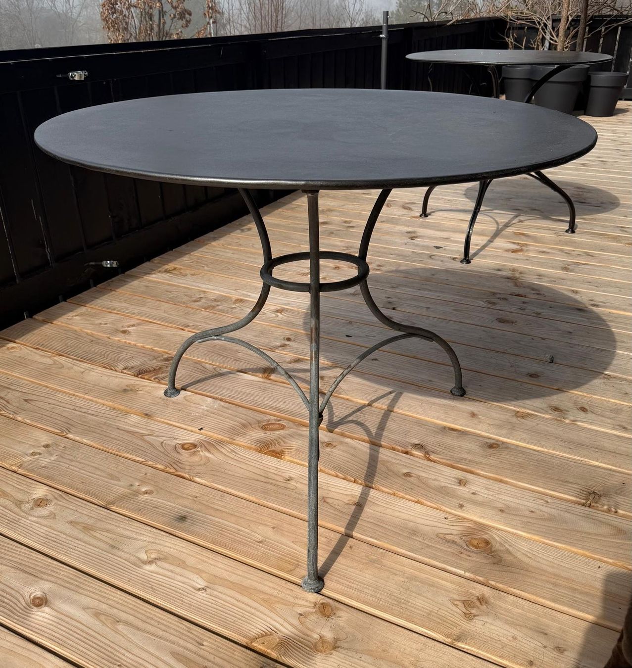 Set di tavolo e panche: Hochwertiges Gartentischset aus Metall – Usato da Stans venduto da Alvar02 1