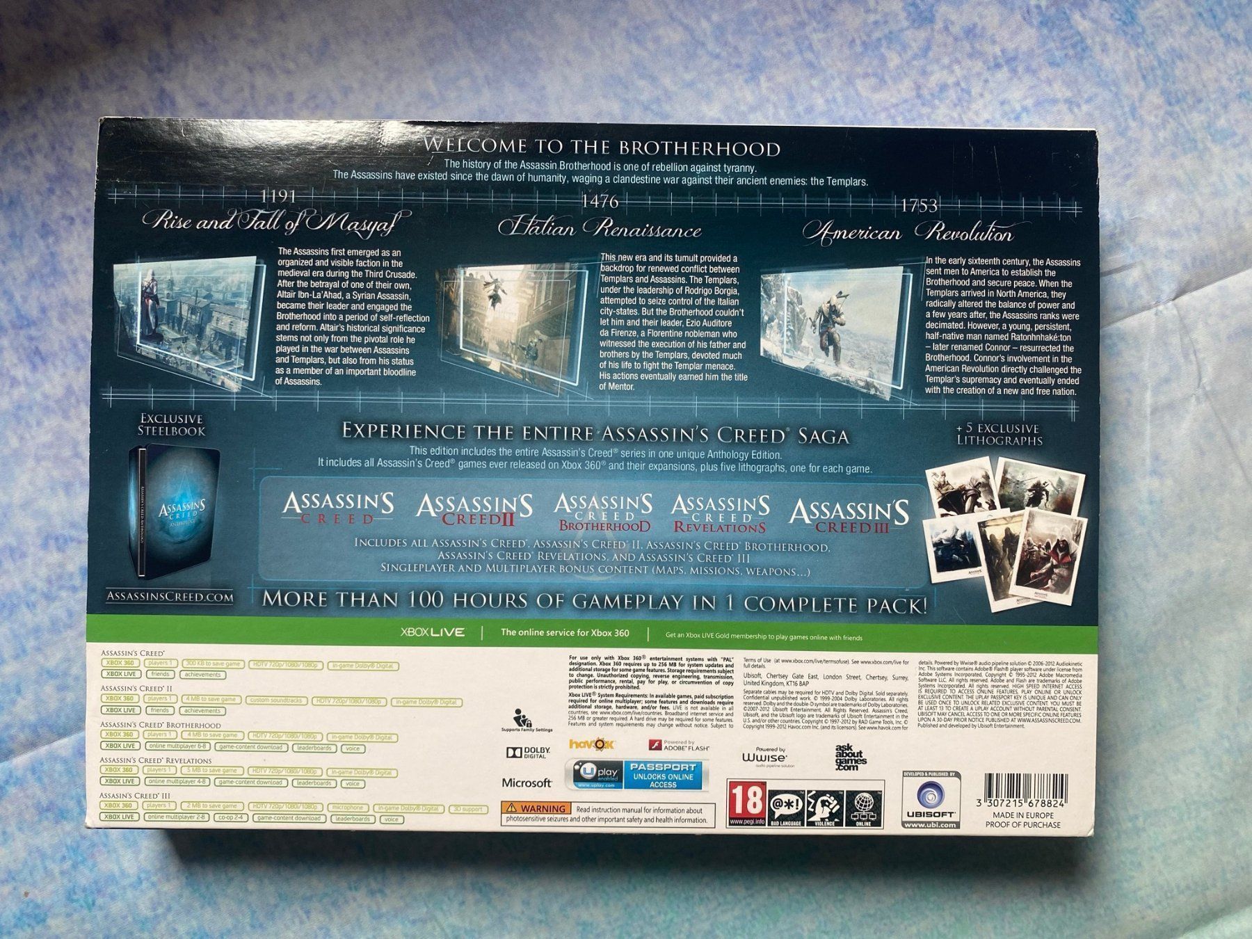 Microsoft Giochi: Xbox360: Assassins Creed Anthology – Usato da Märstetten venduto da AlienNova 1
