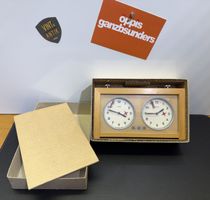 Lagerfund Neue Schachuhr Ruhla in Holzkasten mit Org. Box