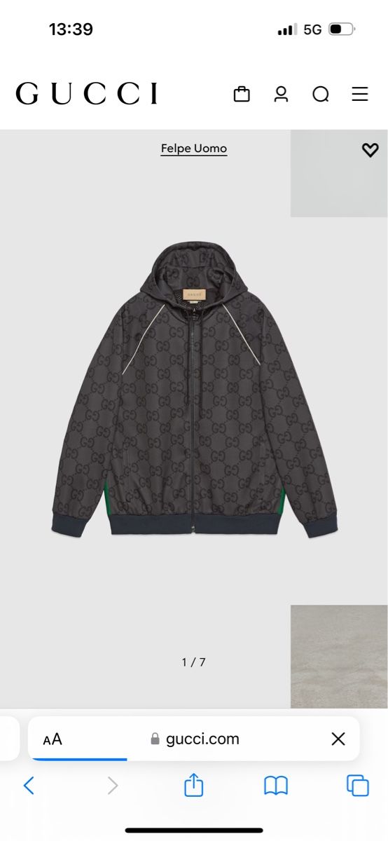 Gucci Giacche: Gucci jumbo GG hooded jacket M – Usato da Giubiasco venduto da Darkemperor 1
