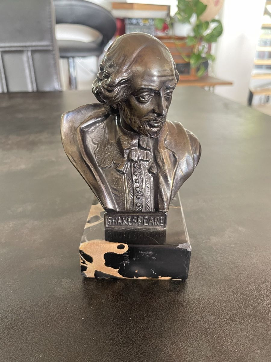 Statuette: Ancien Buste Shakespeare – Usato da Vallamand venduto da Bricbracbroc82 1