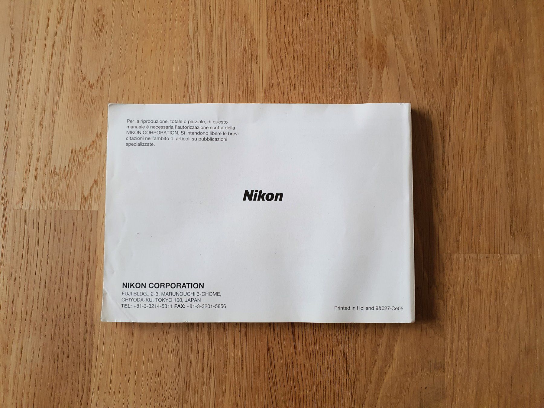 Nikon Kamera: Nikon F5 (camera analogica) Manuale Istruzioni in italiano – Gebraucht aus Winterthur von Nooitgedagt 2