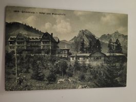 Ansichtskarte Grimmialp Hotel und Wandelhalle gelaufen R5F