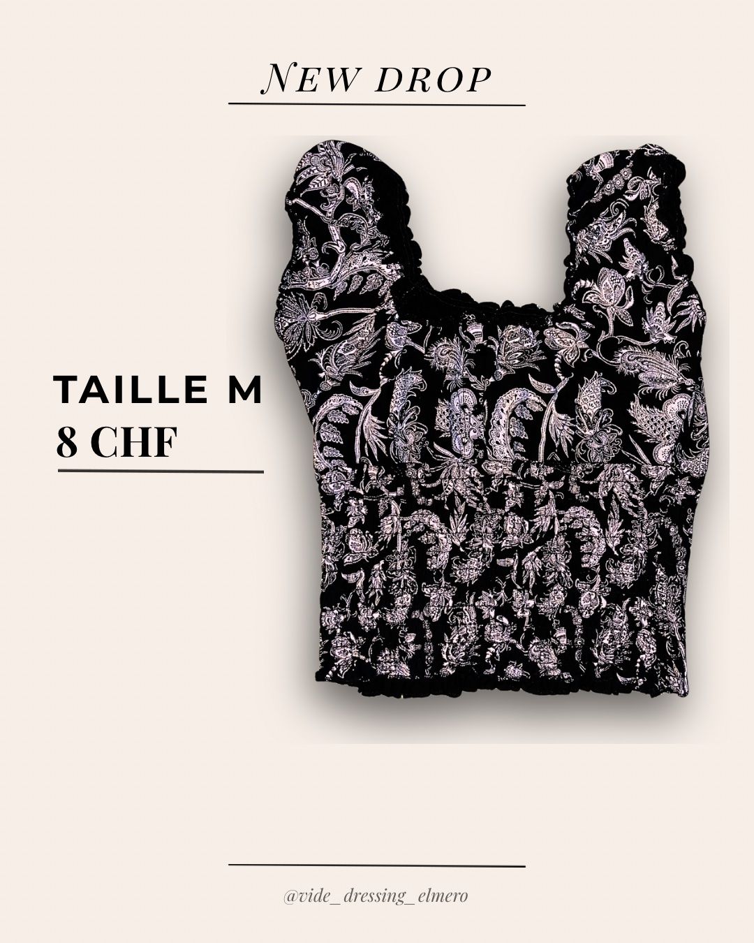 Top: Top à motifs – Nuovo (secondo la descrizione) da Massonnens venduto da Rebelle88