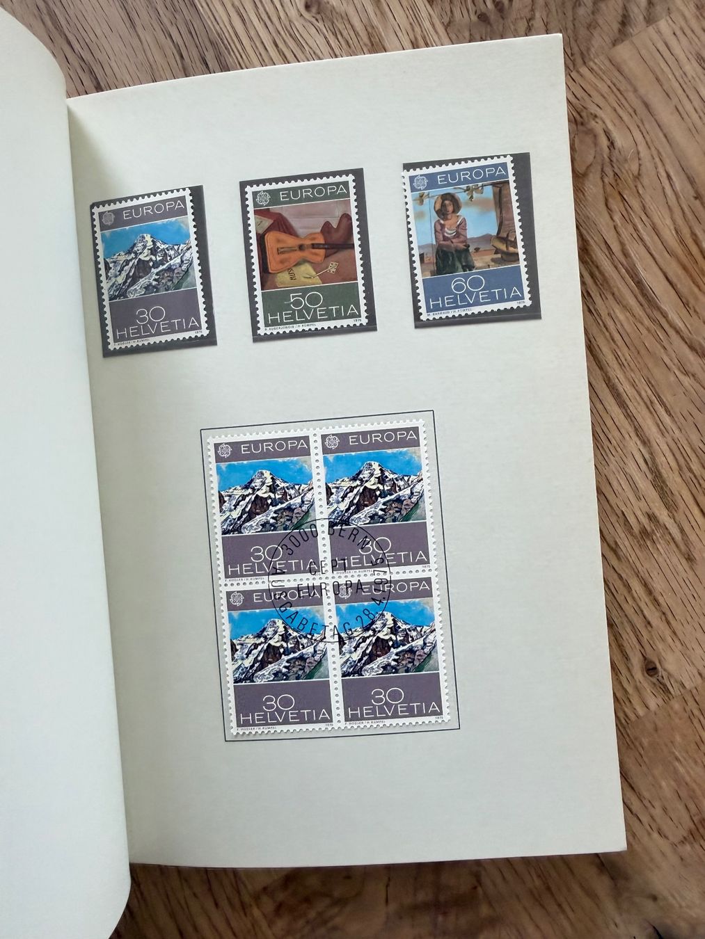 Tutti i francobolli: CHF 7.30 Frankaturware: PTT-Heft, 1975 **/gest. – Usato da Oberuzwil venduto da Deafgrischa 6