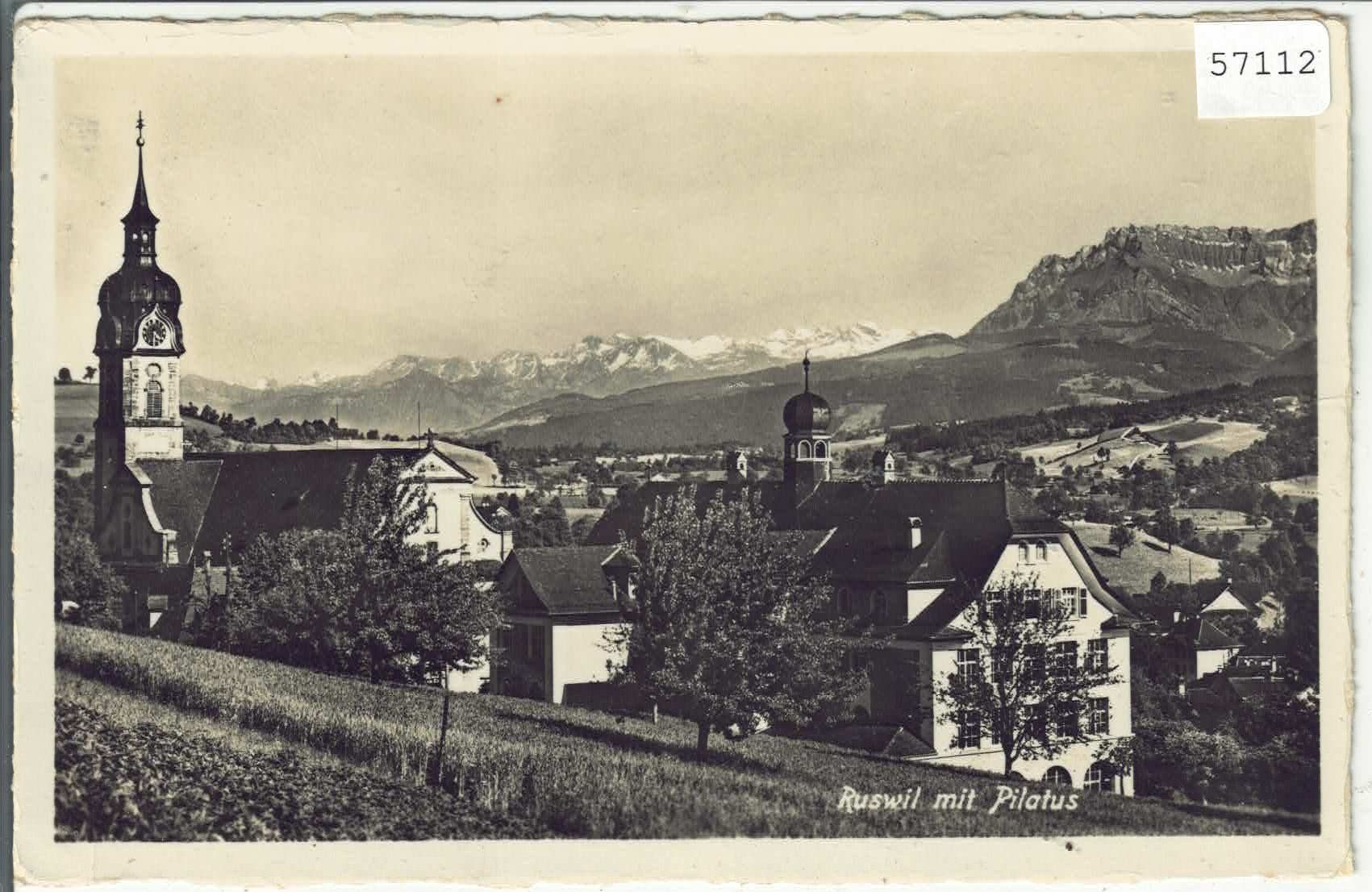 Cartes postales: Ruswil mit Pilatus – D'occasion à Ettingen par Kartenplanet
