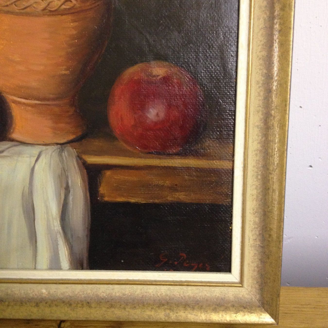 Dipinti: Gemälde Stillleben Obst echtes Oelbild – Usato da Erlenbach ZH venduto da Ritschly 1