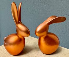 2 tolle Osterhasen Osterhase Hase Keramik Leonardo Ostern