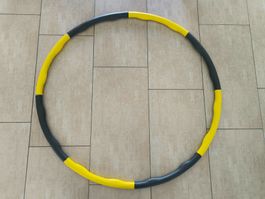 Hula Hoop Reifen, gelb-schwarz, neuwertig, Top Zustand!