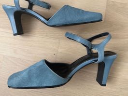 YSL Pumps Sandalen hellblau 35.5 Sommer Yves Saint Laurent