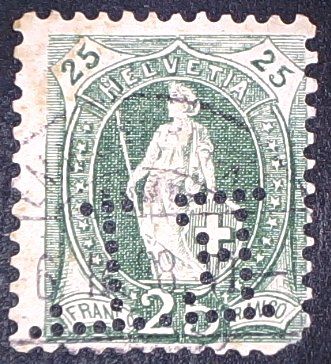 Tous les timbres: Perfin   71 – D'occasion à Opfikon par webstar30
