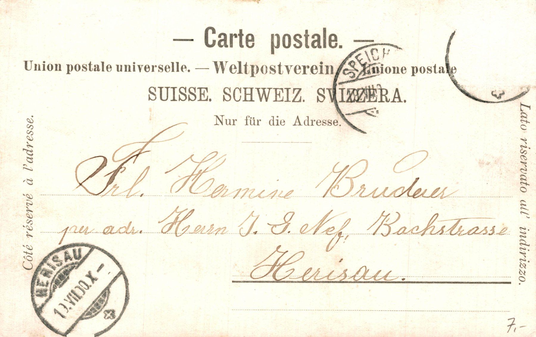 Cartoline postali: Belle Époque mit tanzendem Paar – Usato da Bronschhofen venduto da Astore 1