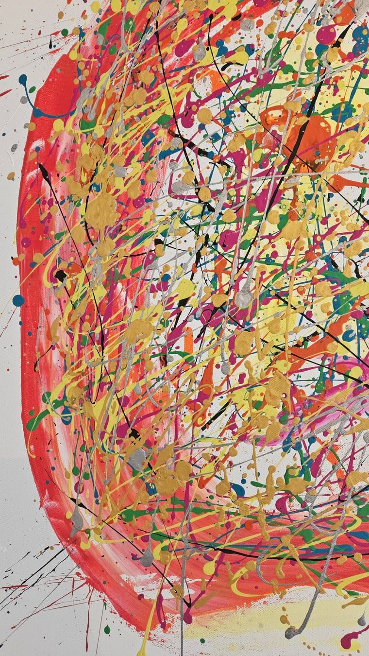 Gemälde: Tableau abstrait multicolore, idéal pour décorer🎨 – Neu (gemäss Beschreibung) aus Le Locle von fab_c9hh 6