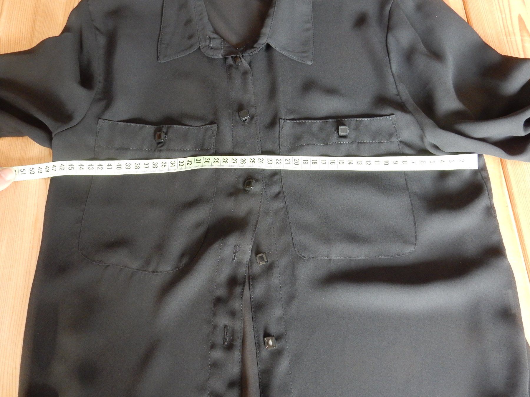Camicette: Chiffon Bluse langarm schwarz + elegant Fest Party – Usato da Jona venduto da simongarden 2