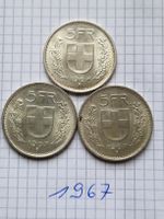 5 Franken Silber, 1967