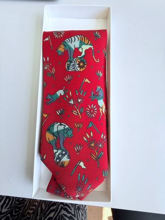Seide Schlips Krawatte Handarbeit fabric Zürch