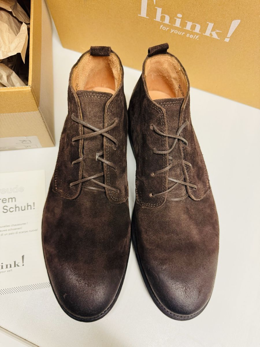 Think Scarpe da uomo: Bottines Think! daim marron automne pointure 41 – Nuovo e nell'imballaggio originale da Brügg BE venduto da Goob 1
