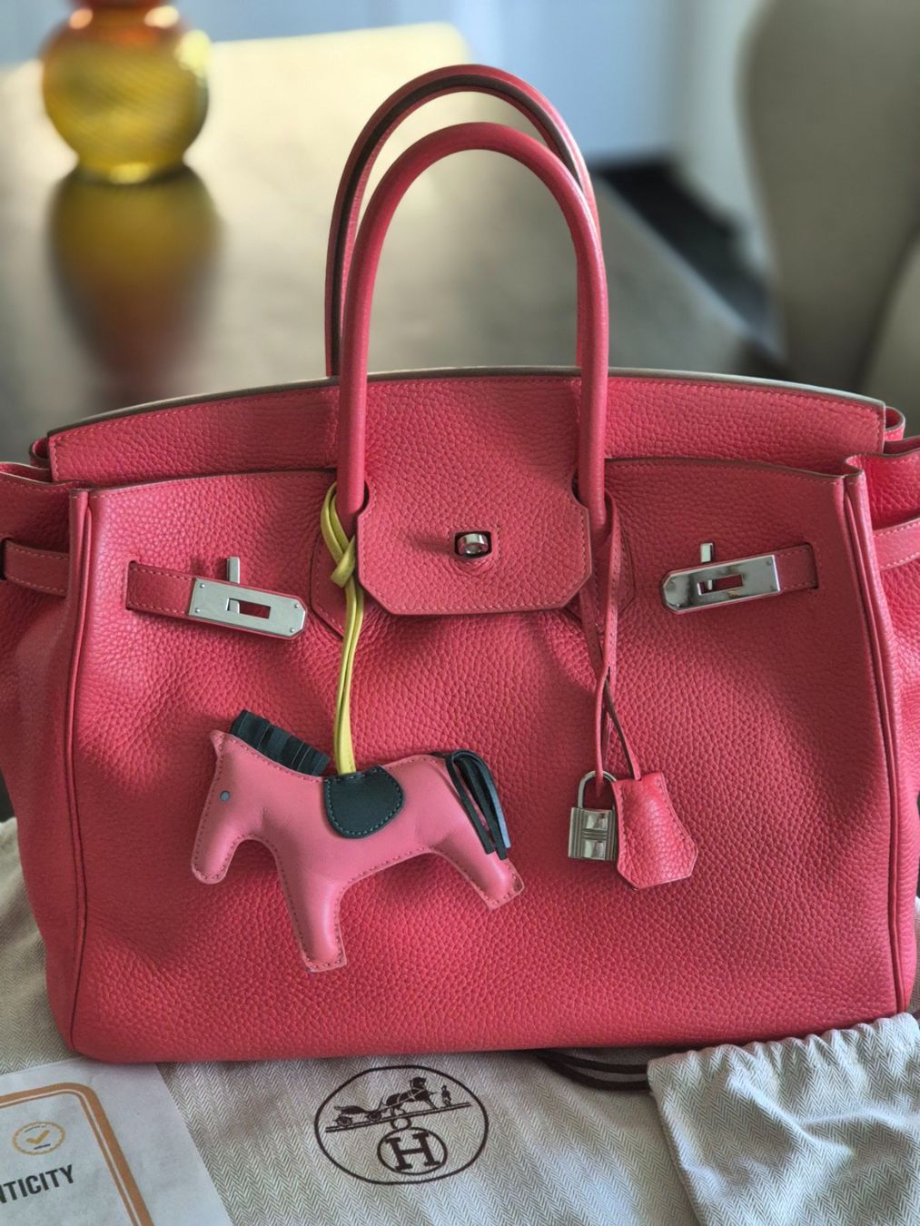 Hermès Borse da donna: HERMÈS Birkin 35 Clemence Rose Texas – Usato da Schaffhausen venduto da lei_7p8b 1