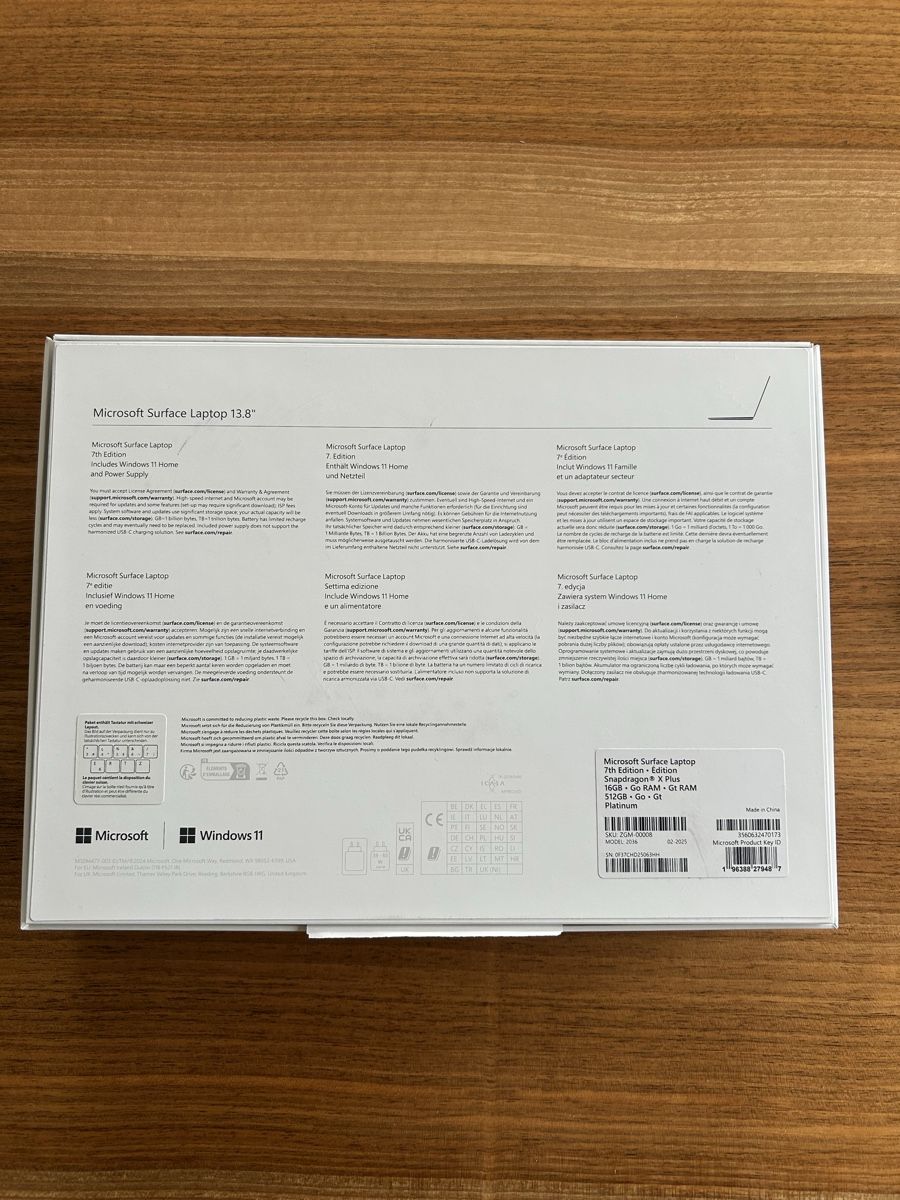 Microsoft Notebooks: Microsoft Surface Laptop 7 – Gebraucht aus Fislisbach von amgt 2