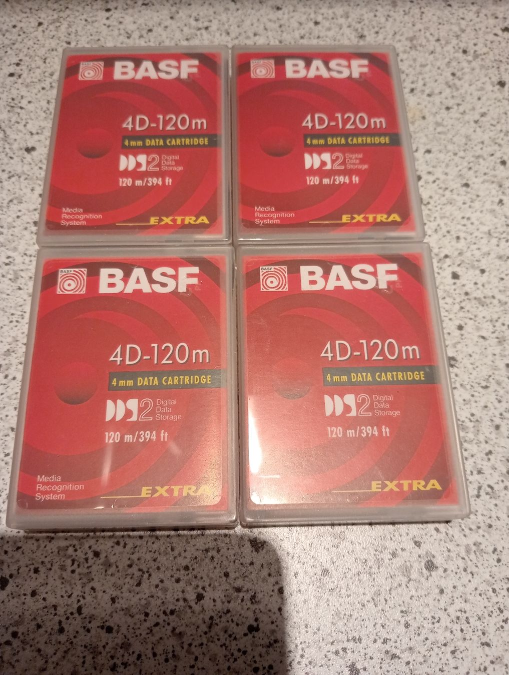 Musicassette: 4 BASF Datacassetten 4D-120m / DDS2 – Nuovo e nell'imballaggio originale da Appenzell venduto da Azell