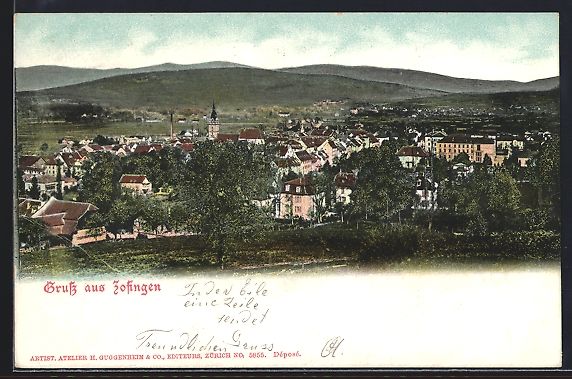 Cartoline postali: AK Zofingen, Teilansicht der Ortschaft – Usato da Berlin venduto da bartko-reher