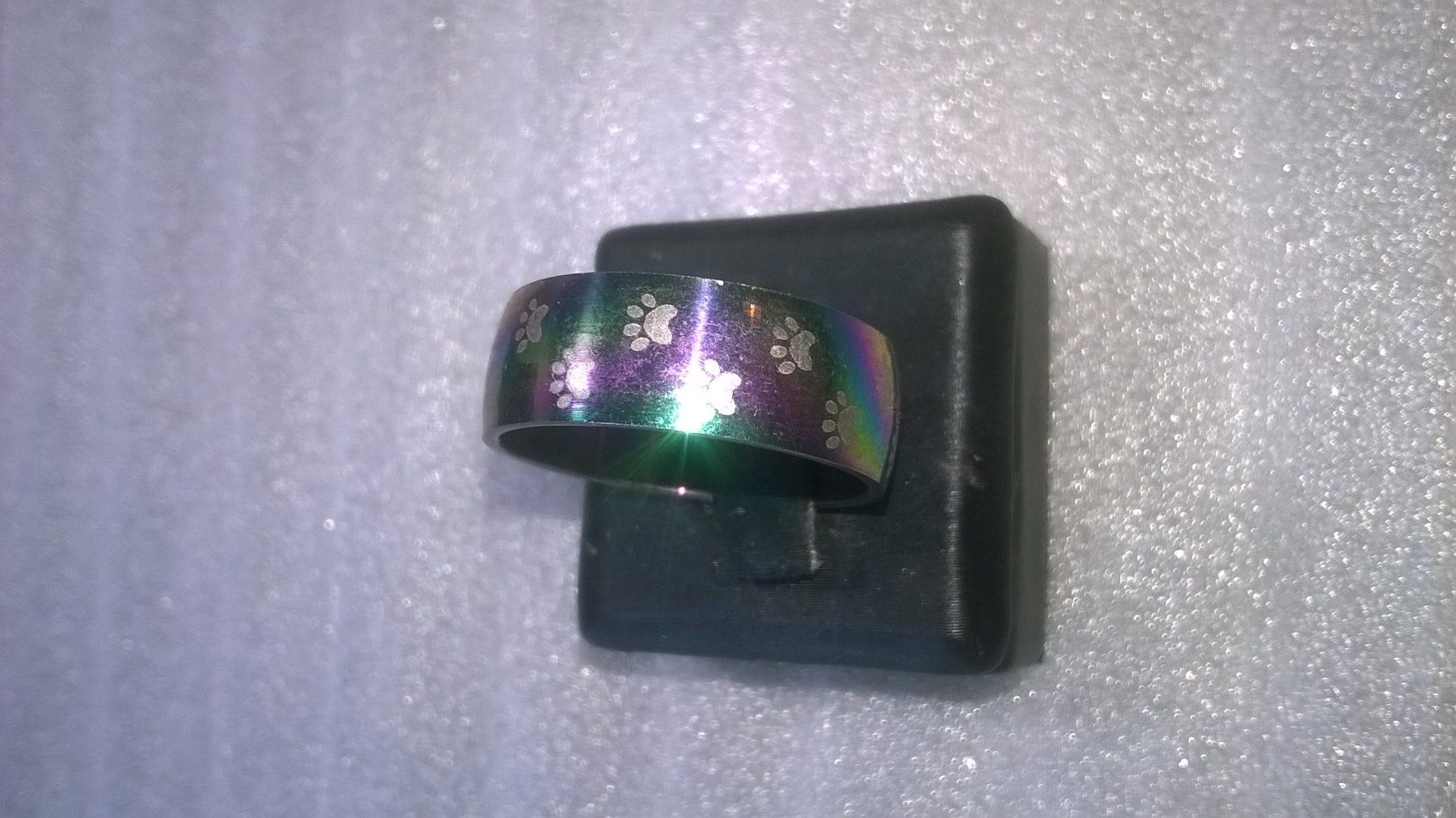 Ringe: RING EDELSTHAL,,,REGENBOGEN FARBEN,,,GLANZIG – Neu (gemäss Beschreibung) aus Basel von bijoutrie_4 2