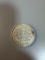 2 Franken 1948 CHF Muenzsammlung guter Zustand