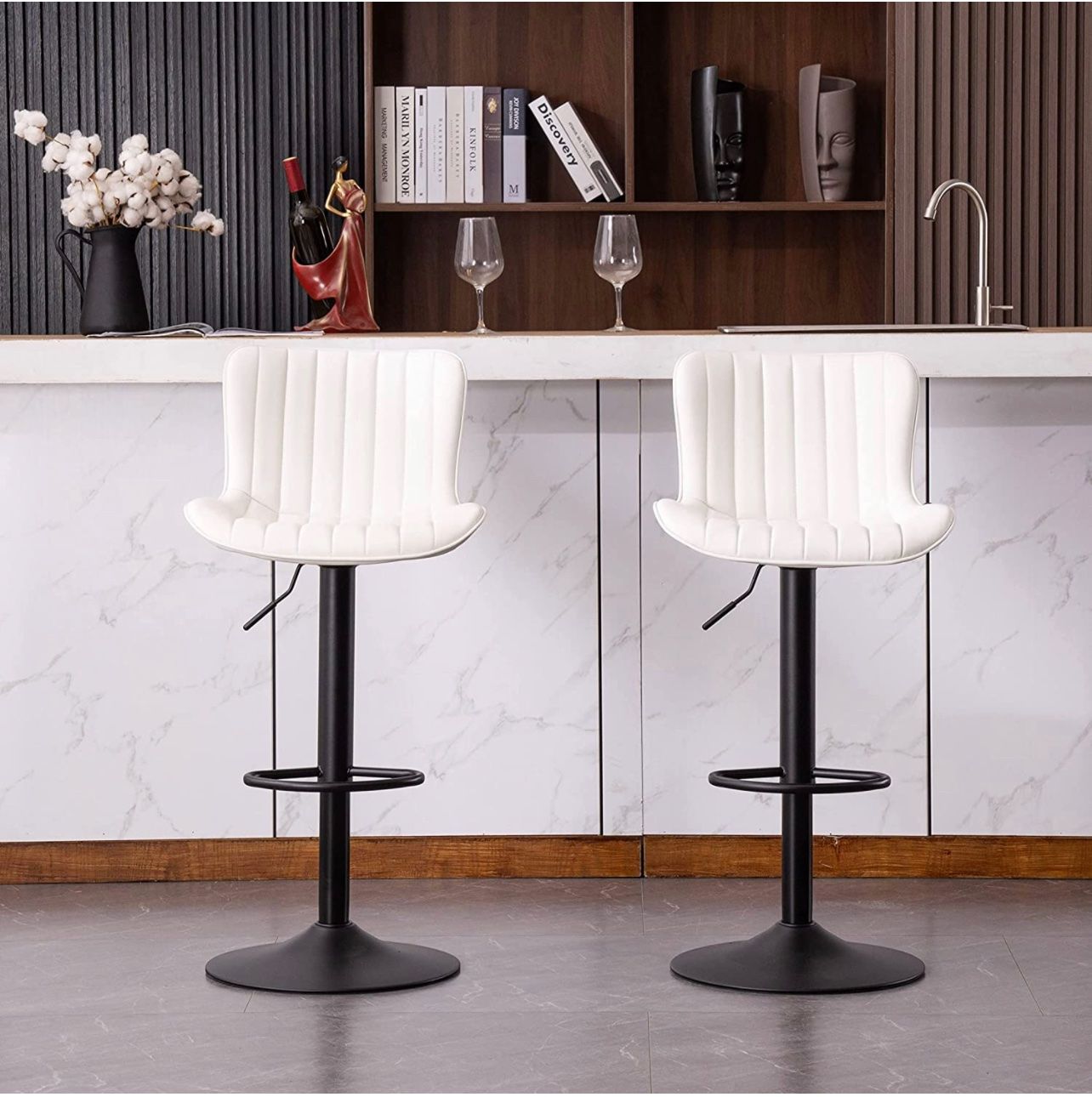 Sgabelli: + Kidol & Shellder Barhocker, PU Leder 2-er Set – Nuovo e nell'imballaggio originale da Amriswil venduto da JaJa-Express