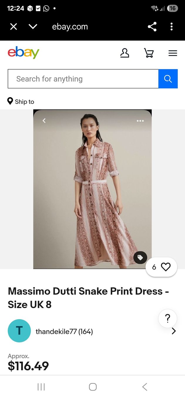 Massimo Dutti Vestiti: Massimo Dutti Snake Print Maxi Dress – Nuovo (secondo la descrizione) da Cologny venduto da Selin34 1