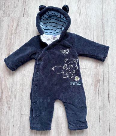 Gr 68 🩵 Winter Kuschel-Overall warm Fleece