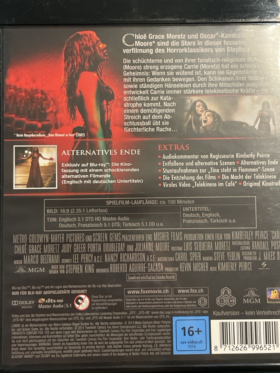 Alle DVDs: Carrie (2013) – Neu (gemäss Beschreibung) aus Waldenburg von Gonzo8 1