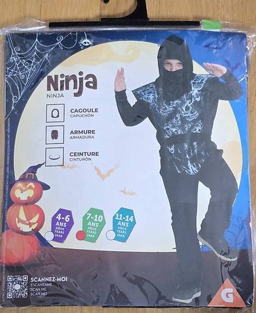 Halloween - déguisement Ninja 7-10 ans