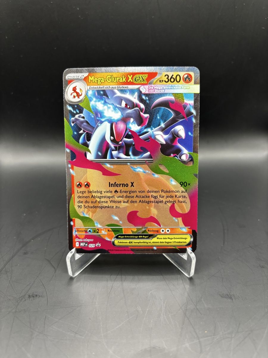 Pokémon Sammelbilder & Trading cards: Mega Glurak EX Pokémon Karte DE – Neu (gemäss Beschreibung) aus Magden von LegacyCards