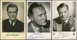 JÜRGENS, Curd (1915-1982), dt. Schauspieler / AUTOGRAMME