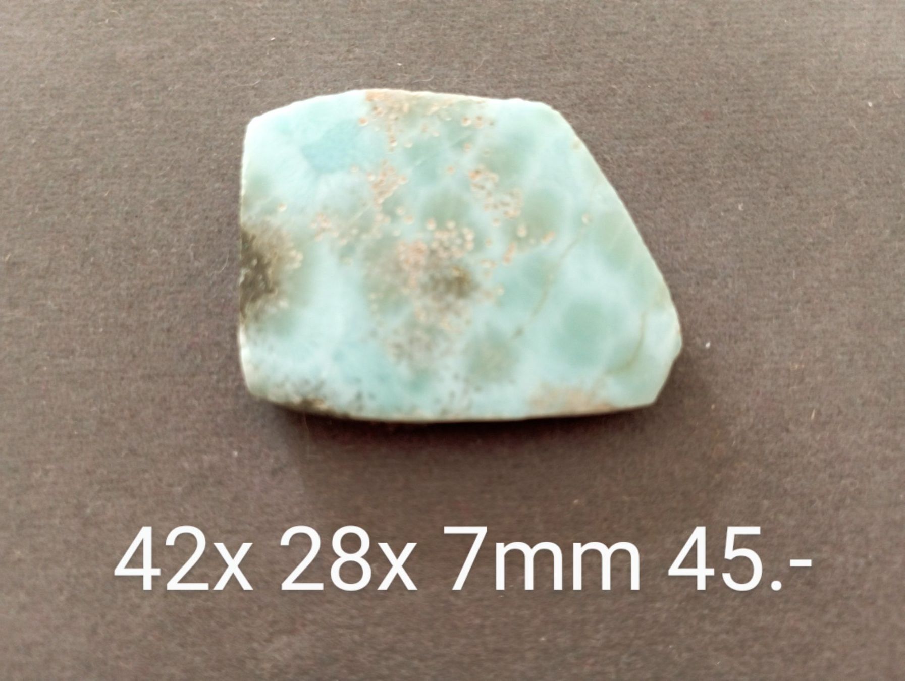 Pietre preziose: Schöner LARIMAR 42x28x7 mm – Nuovo (secondo la descrizione) da St. Gallen venduto da nataraj