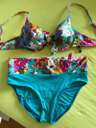 BELDONA Bikini Hose Gr 40, BH 38 B Bügel-BH Türkis