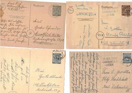 Deutsche Post Briefmarken Bedarfsbriefe Ganzsachen Postkarte