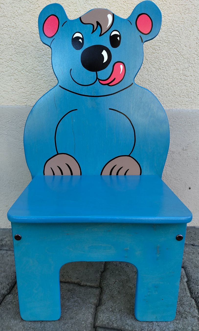 Sedie: Kindermöbel / Stuhl Bär blau – Nuovo (secondo la descrizione) da Stettfurt venduto da deltacharlie1